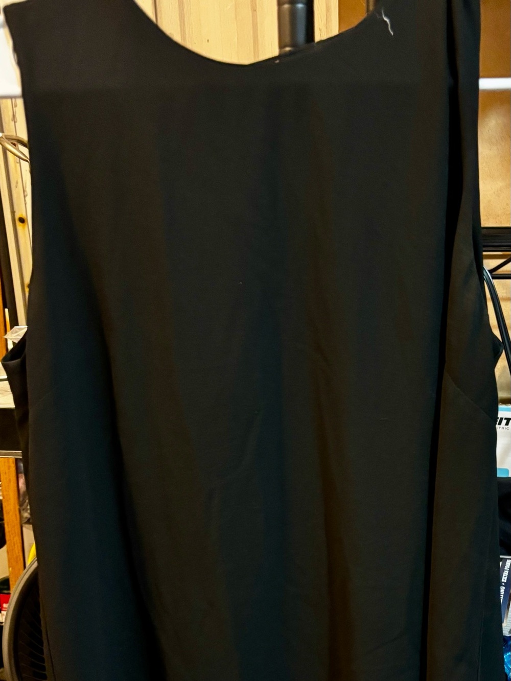 Naked Zebra Black Sleeveless Midi Dress